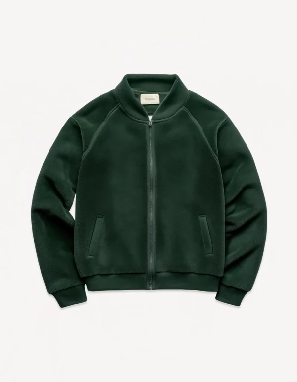 Soft touch casual green jacket - Image 2