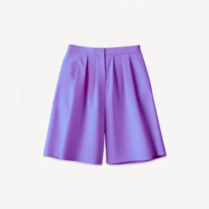 Relaxed fit summer purple shorts