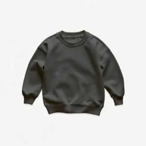 Classic crewneck black sweatshirt