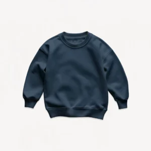 Classic crewneck blue sweatshirt