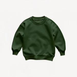 Classic crewneck green sweatshirt